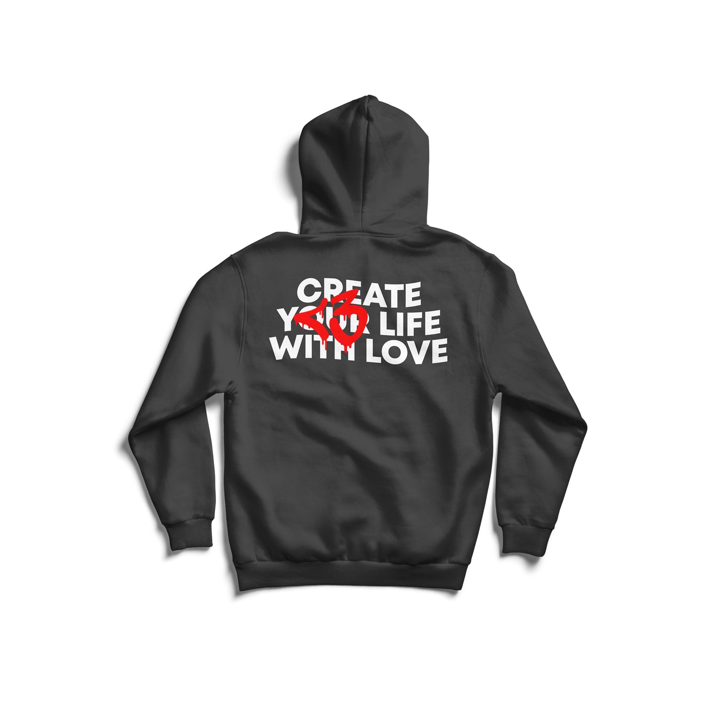 LOVE HOODIE - ZWART