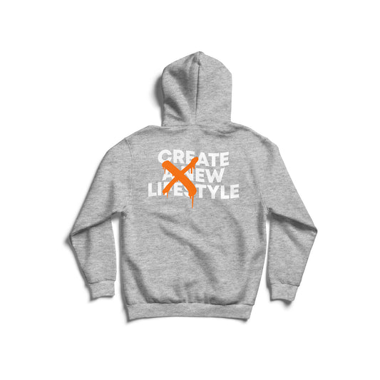 CREATE A NEW LIFESTYLE HOODIE - GRIJS